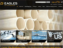 Tablet Screenshot of eaglesplumbingshop.com.au